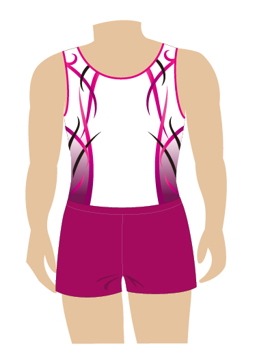 洗練されたデザインが素敵な男子体操レオタード